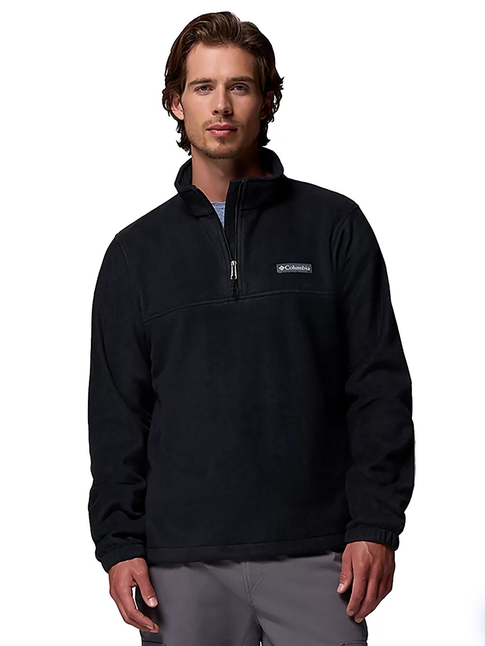 Columbia Men's Black Half-Zip Fleece Pullover